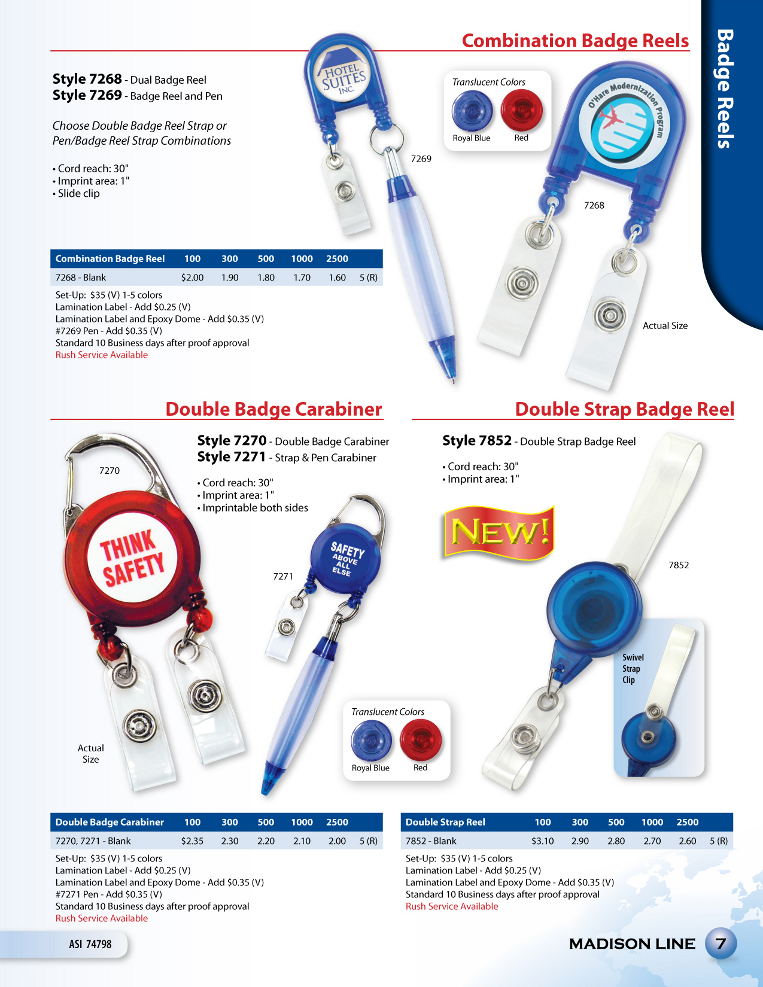 Combination Badge Reels