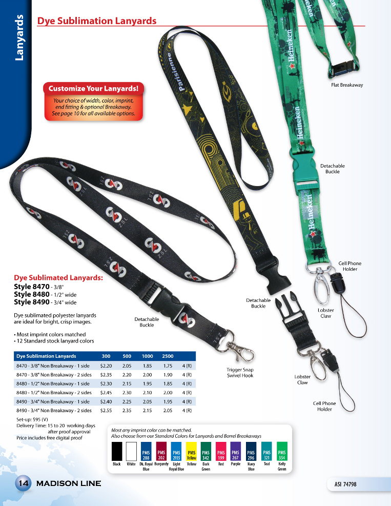 Dye Sublimation Lanyards
